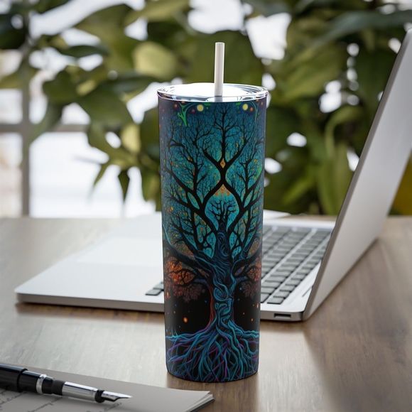 Hand Crafted Tree Of Life 20oz Tumbler - Picture 1 of 7